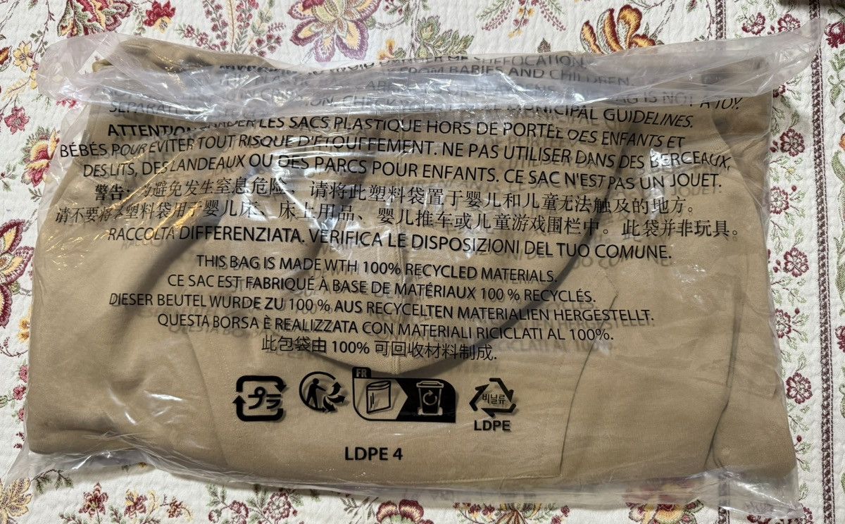 Supreme Supreme Satin Appliqué Hooded Sweatshirt Light Tan Hoodie XL Size US XL / EU 56 / 4 - 6 Thumbnail