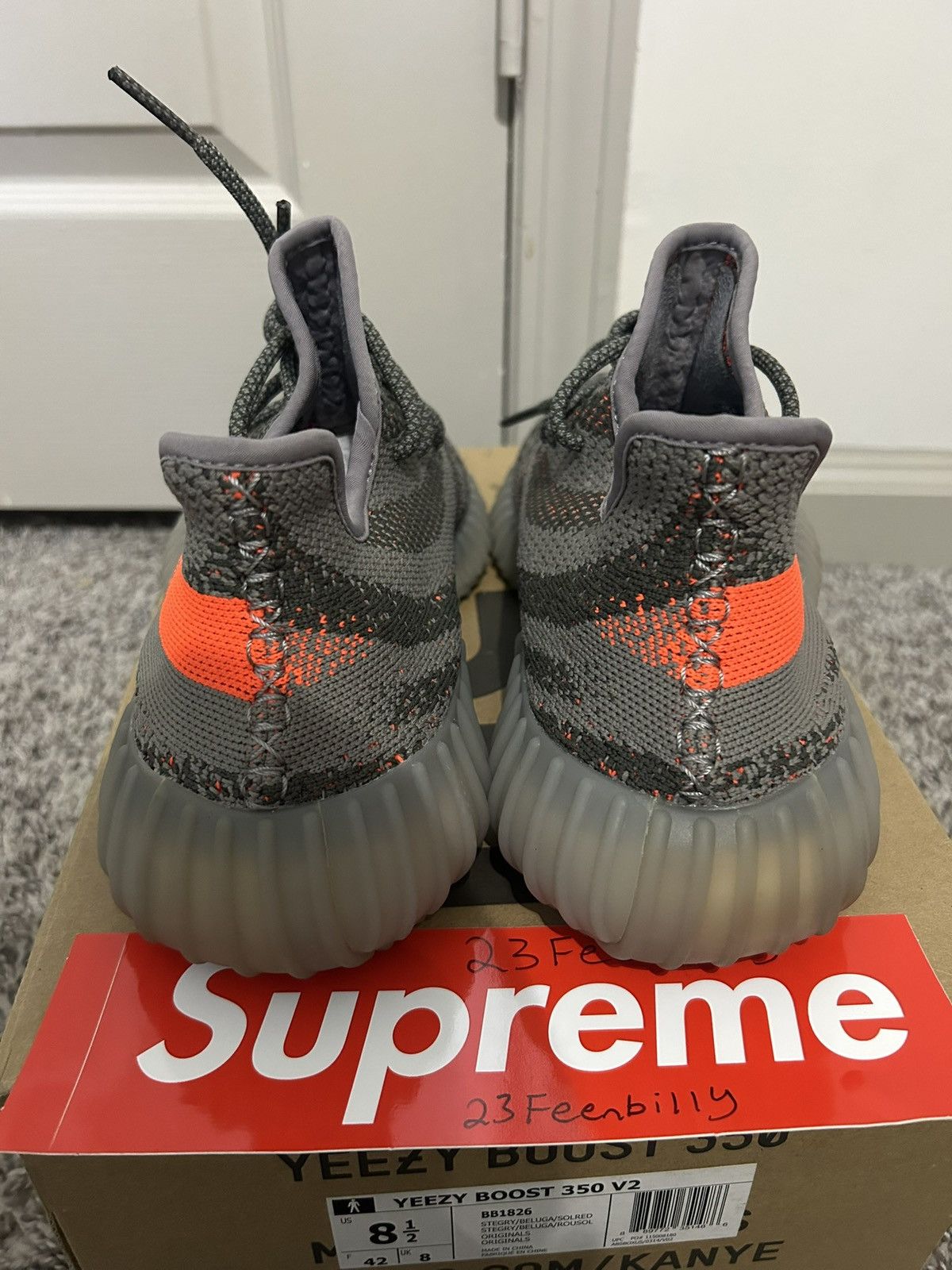 Adidas Men’s Size 8.5 Adidas Yeezy Boost 350 V2 2016 Used Beluga Size US 8.5 / EU 41-42 - 6 Thumbnail