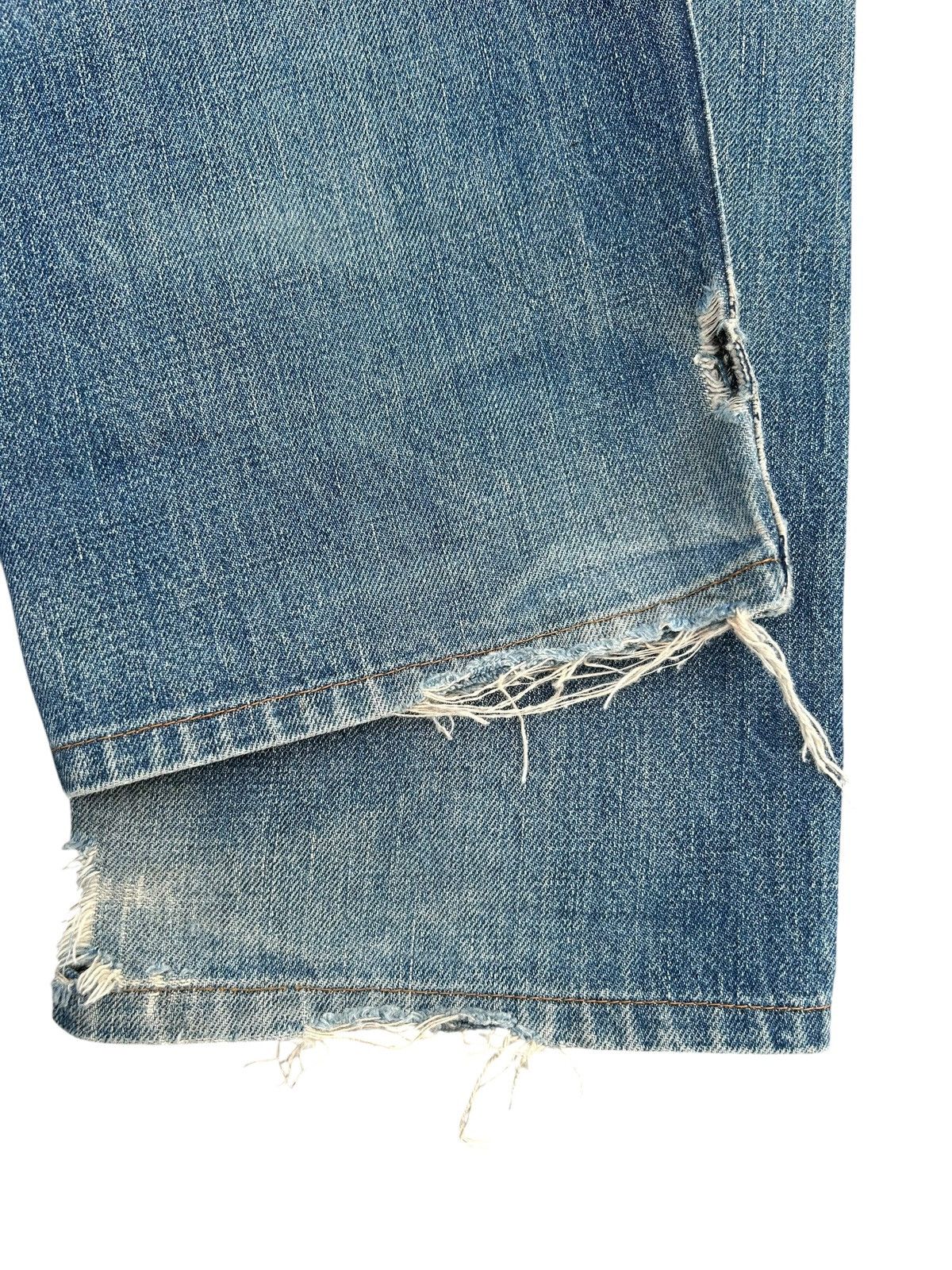 Kapital Thrashed Vintage Levis big E Selvedge Denim Jeans Size US 30 / EU 46 - 17 Thumbnail