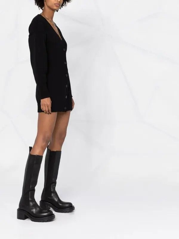 Alexander McQueen o1y0325 Cardigan in Black Size M / US 6-8 / IT 42-44 - 4 Thumbnail
