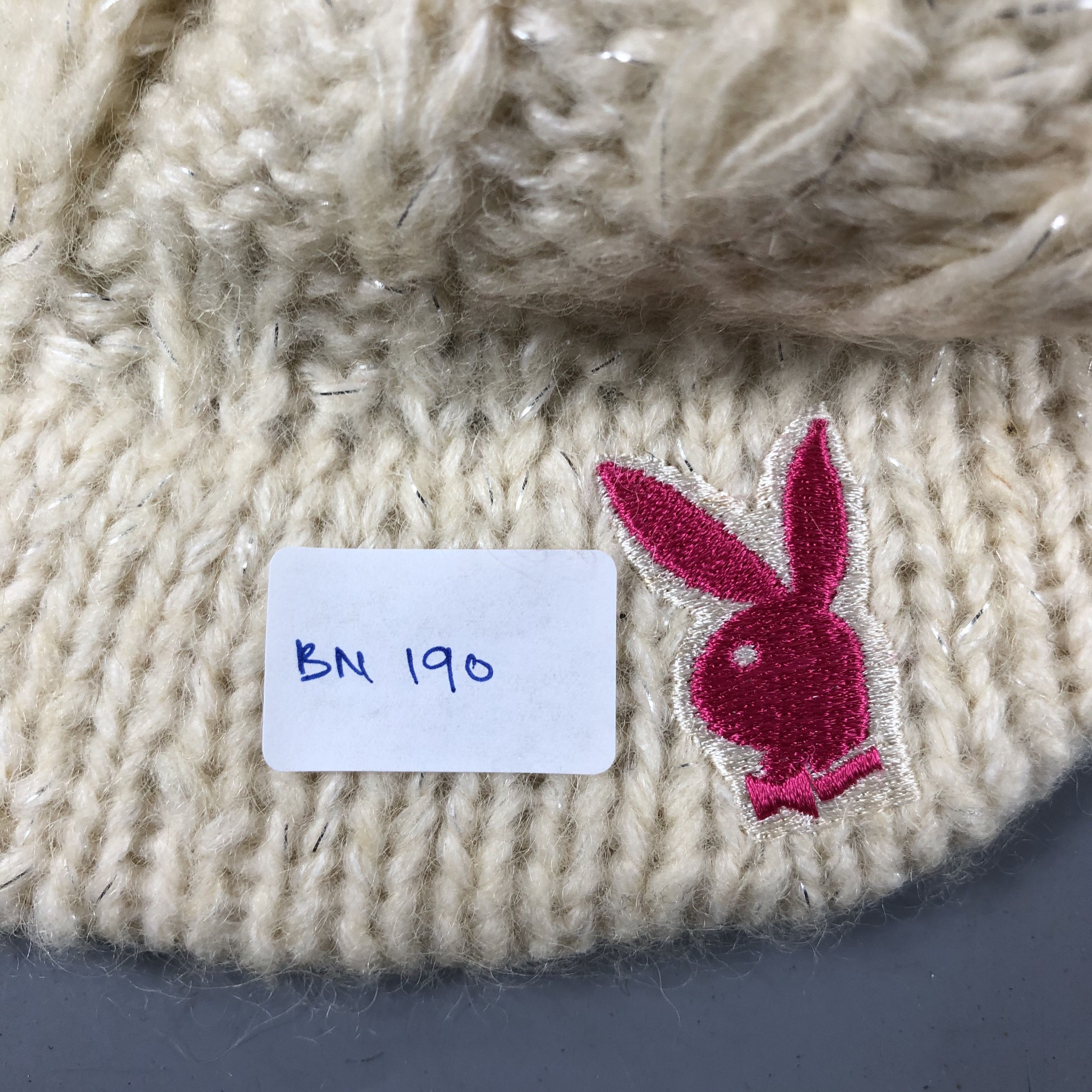 Playboy Playboy Hat Crochet Slouchy Knitted Caps Size ONE SIZE - 7 Thumbnail