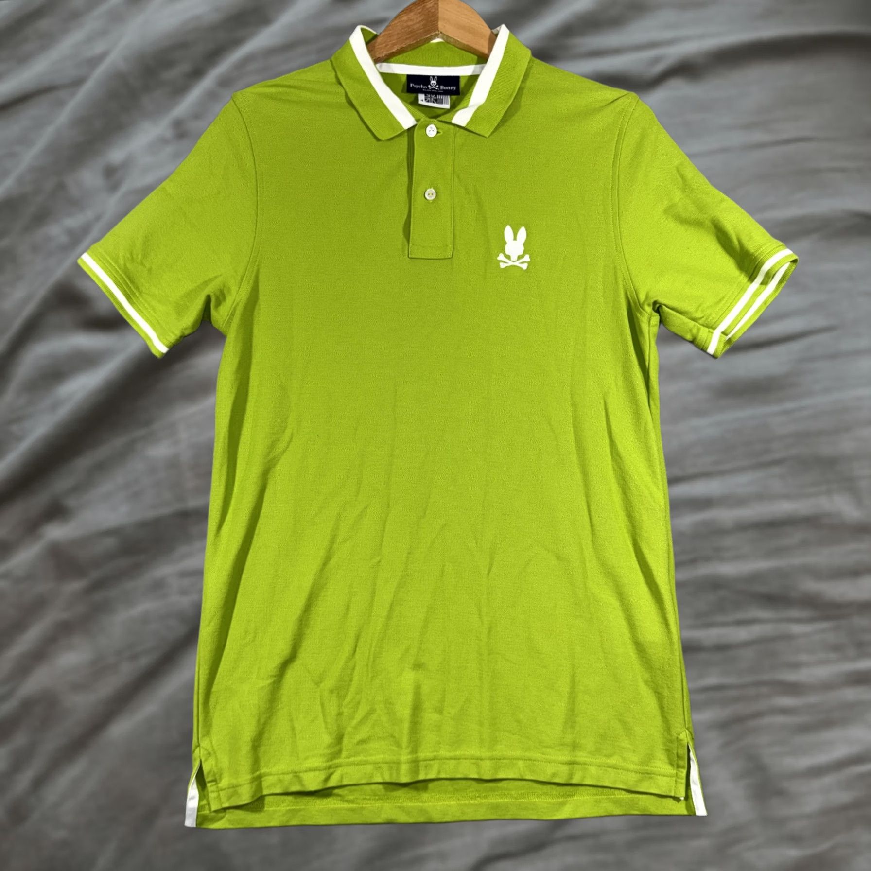 Psycho Bunny Psycho Bunny Polo Shirt Women’s 4 Green Cotton Embroidered Skull Logo Polo Shirt Women’s4 Green Embroidered Skull Logo Size S / US 4 / IT 40 - 1 Thumbnail