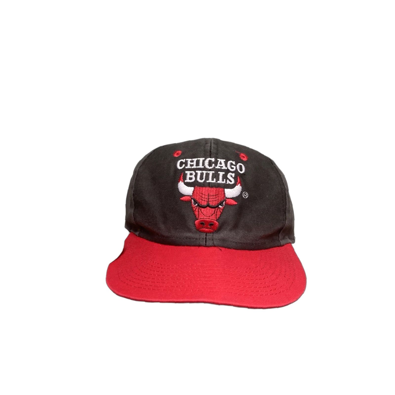 NBA VINTAGE 90s Chicago bulls NBA SnapBack hat cap Men Adjustable Black Logo Blockhead 90s Santa Size ONE SIZE - 1 Thumbnail