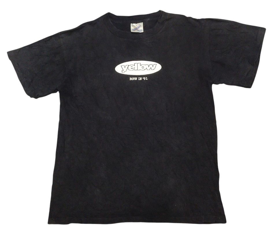 Vintage VINTAGE YELLOW BORN IN 91 TEE Size US M / EU 48-50 / 2 - 8 Thumbnail