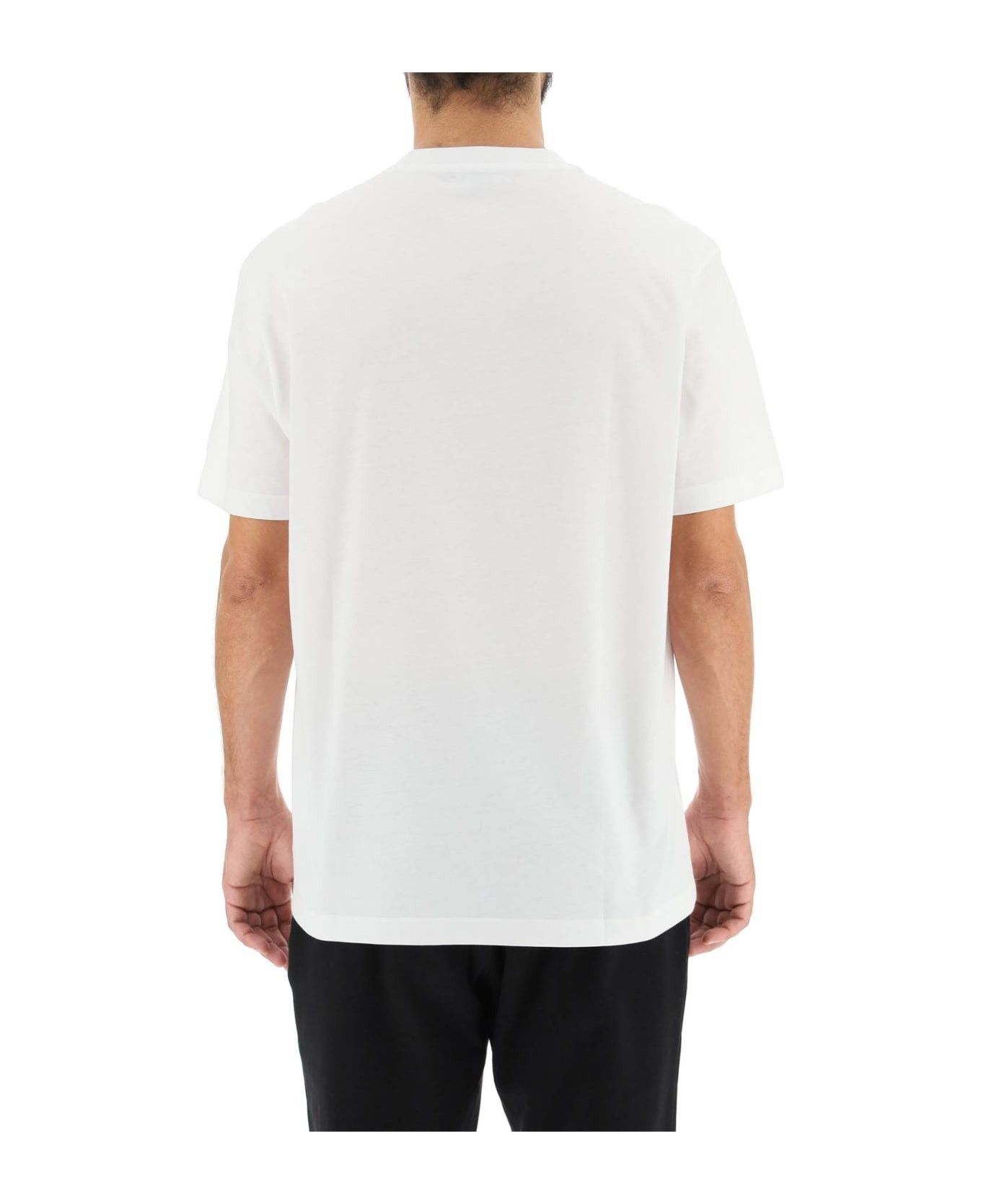 Versace o1y0525 Logo Crewneck T-Shirt in White Size US L / EU 52-54 / 3 - 4 Thumbnail
