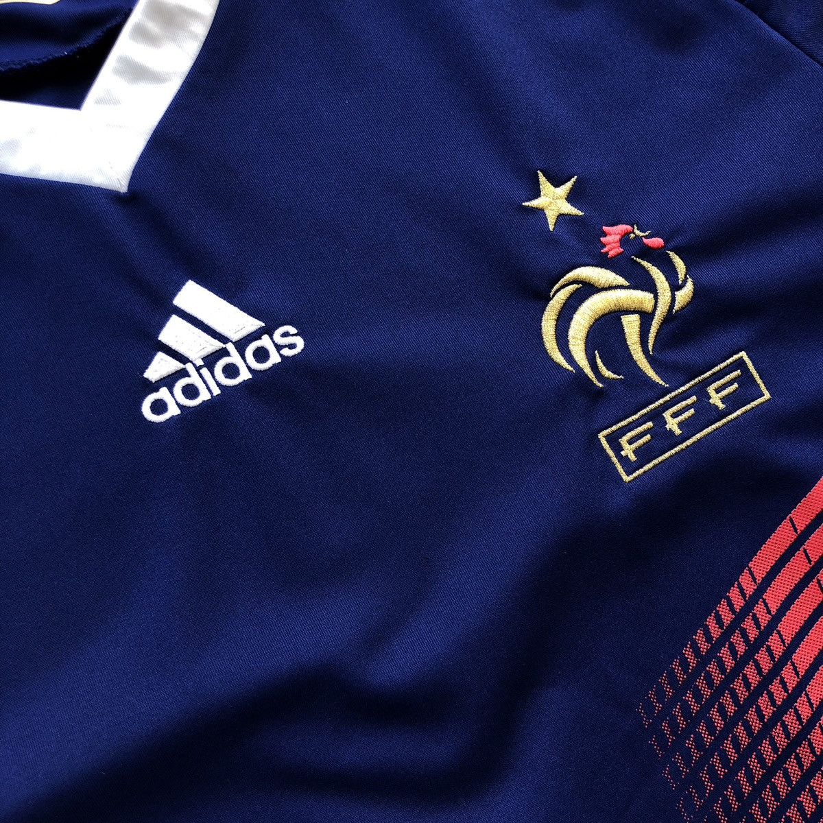 Adidas Adidas France 2009/2011 Home Jersey Blue Rare UEFA FIFA Size US L / EU 52-54 / 3 - 5 Thumbnail