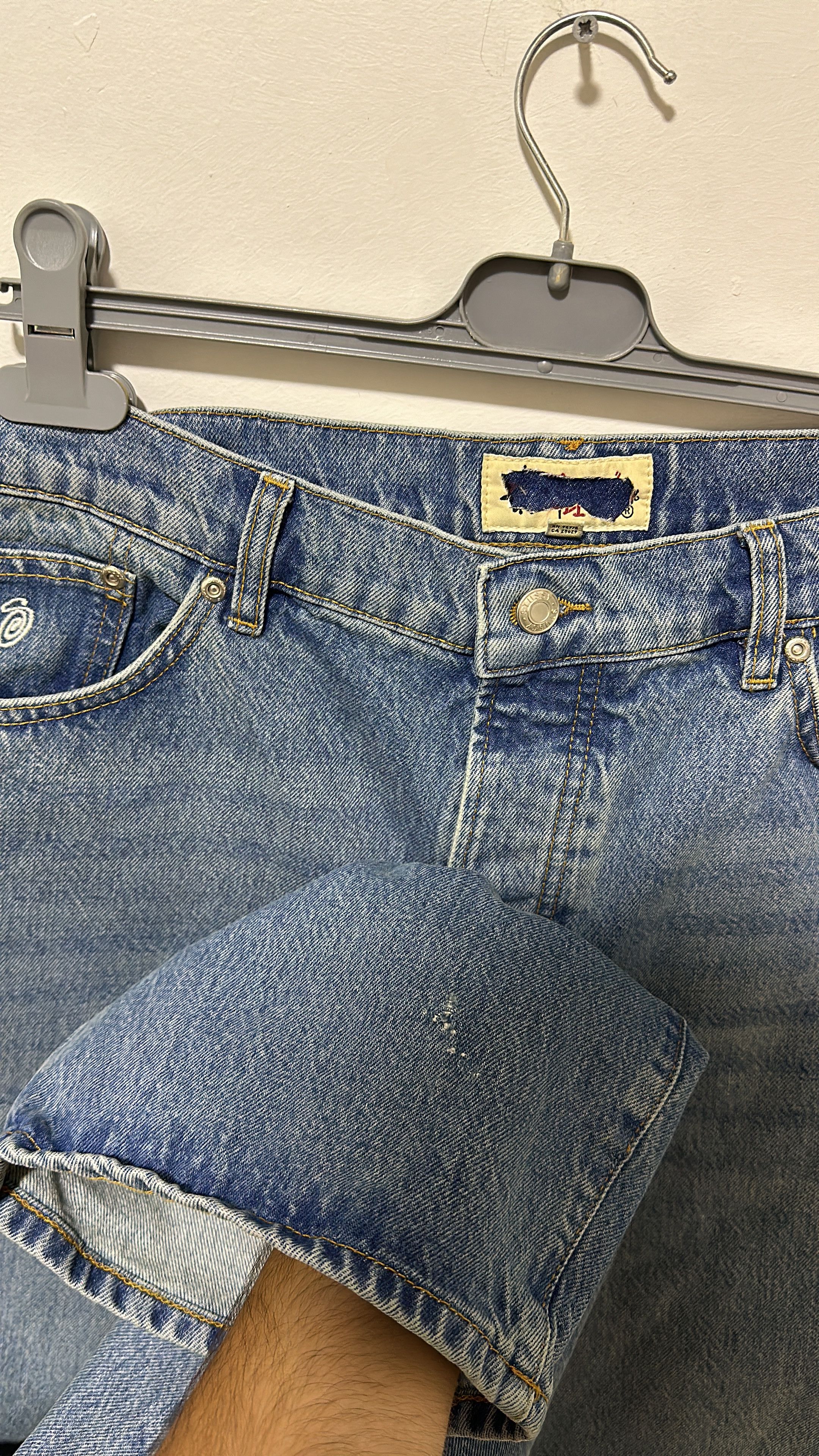 Stussy Stussy Big Ol Jean Denim Washed Blue Size 34 Size US 34 / EU 50 - 3 Thumbnail