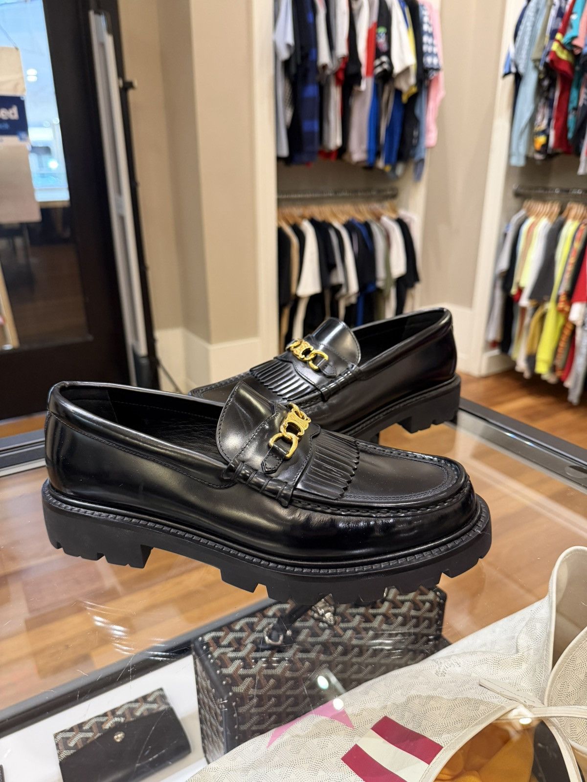 Celine × Hedi Slimane Celine SS19 Diamond Studded Jacno Loafers
