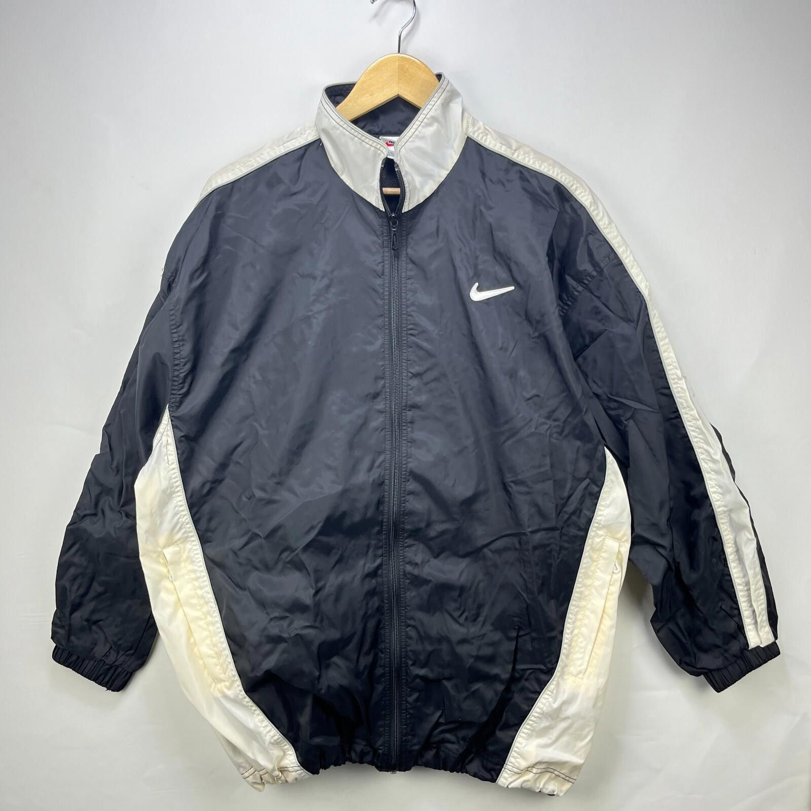 Nike Vintage 90s Nike Windbreaker Jacket Swoosh Women's Large Size L / US 10 / IT 46 - 1 Thumbnail