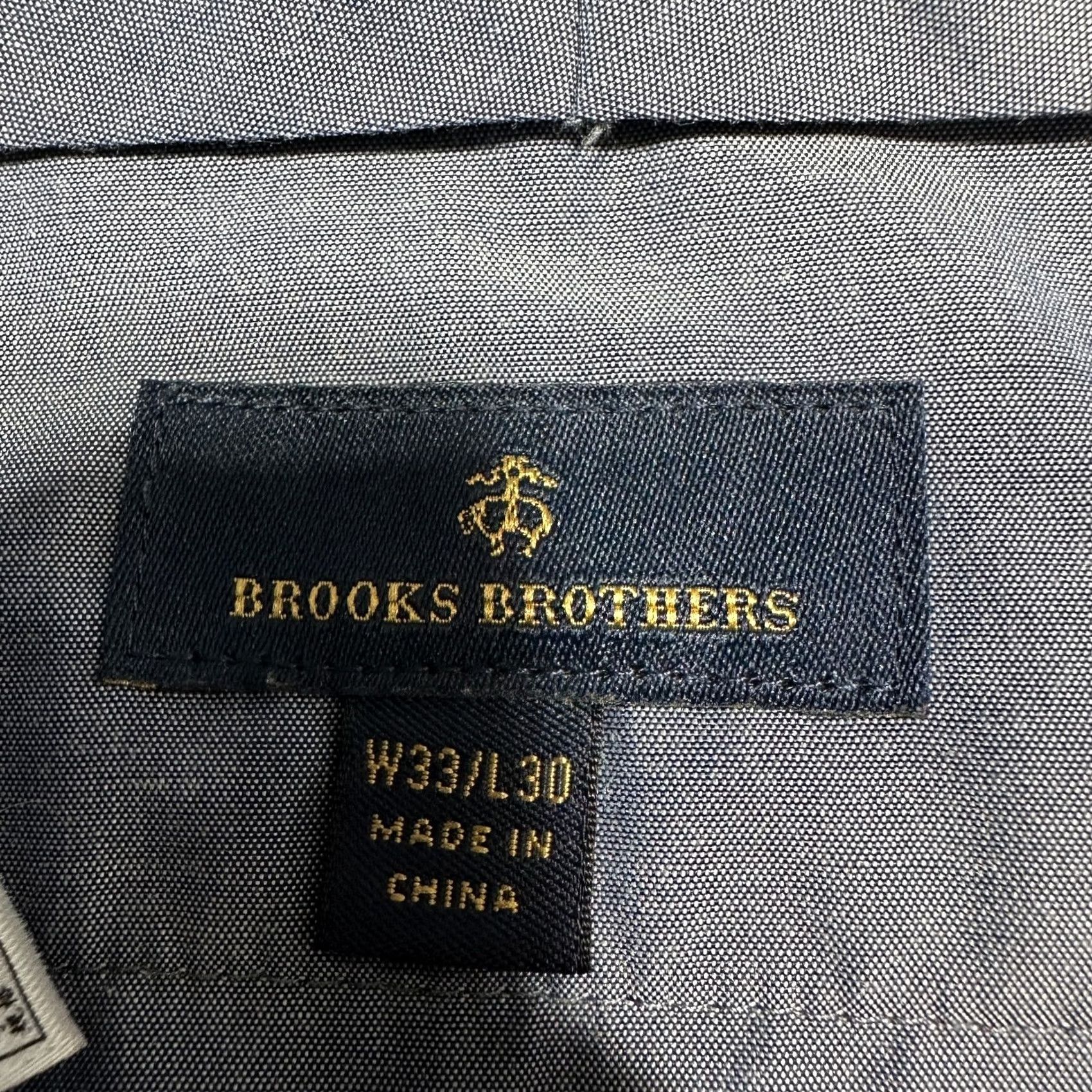 Brooks Brothers Brooks Brothers Dress Pants Mens 33 Blue Stretch Pockets Flat Front Straight Size US 33 - 4 Thumbnail