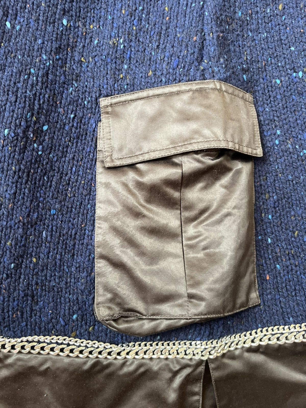 Sacai Sacai Luck , Knit skirt with lining and chain detail Size 26" / US 2 / IT 38 - 7 Thumbnail