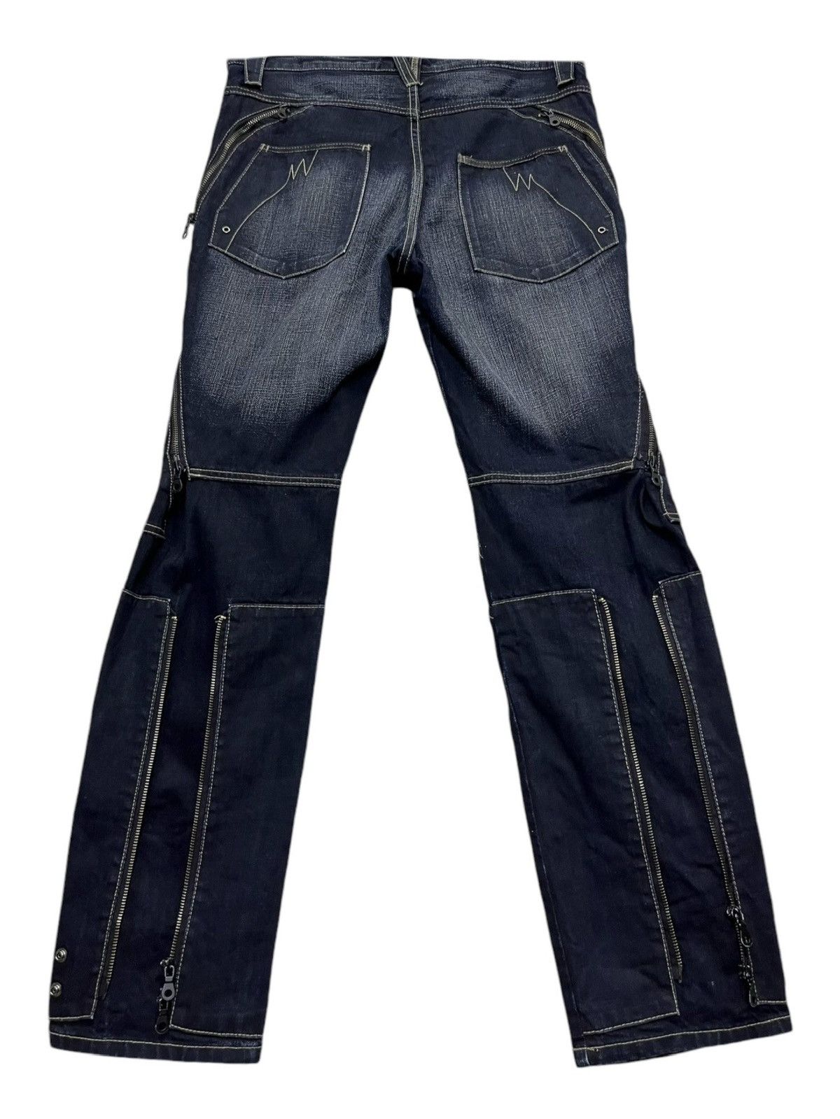 PPFM 🔥FYE🔥PPFM Punk Bondage Multi-zipper Double Flap Bush Pants Size US 31 - 4 Thumbnail