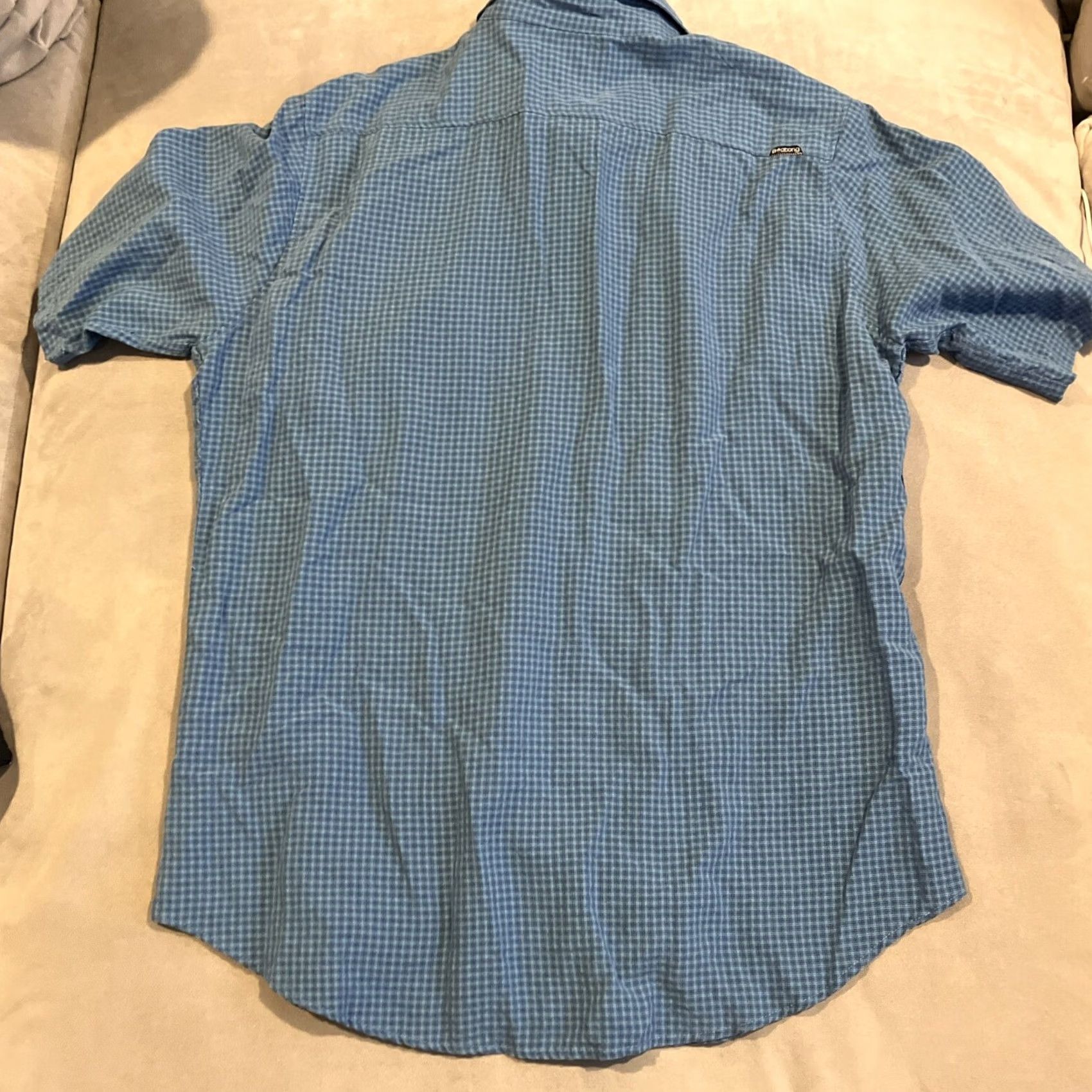 Billabong VINTAGE Billabong Short Sleeve Button Up Shirt Plaid Hawaiian Pattern XL Blue Mens Regular Collar Button Pockets All Seasons Size US XL / EU 56 / 4 - 6 Thumbnail