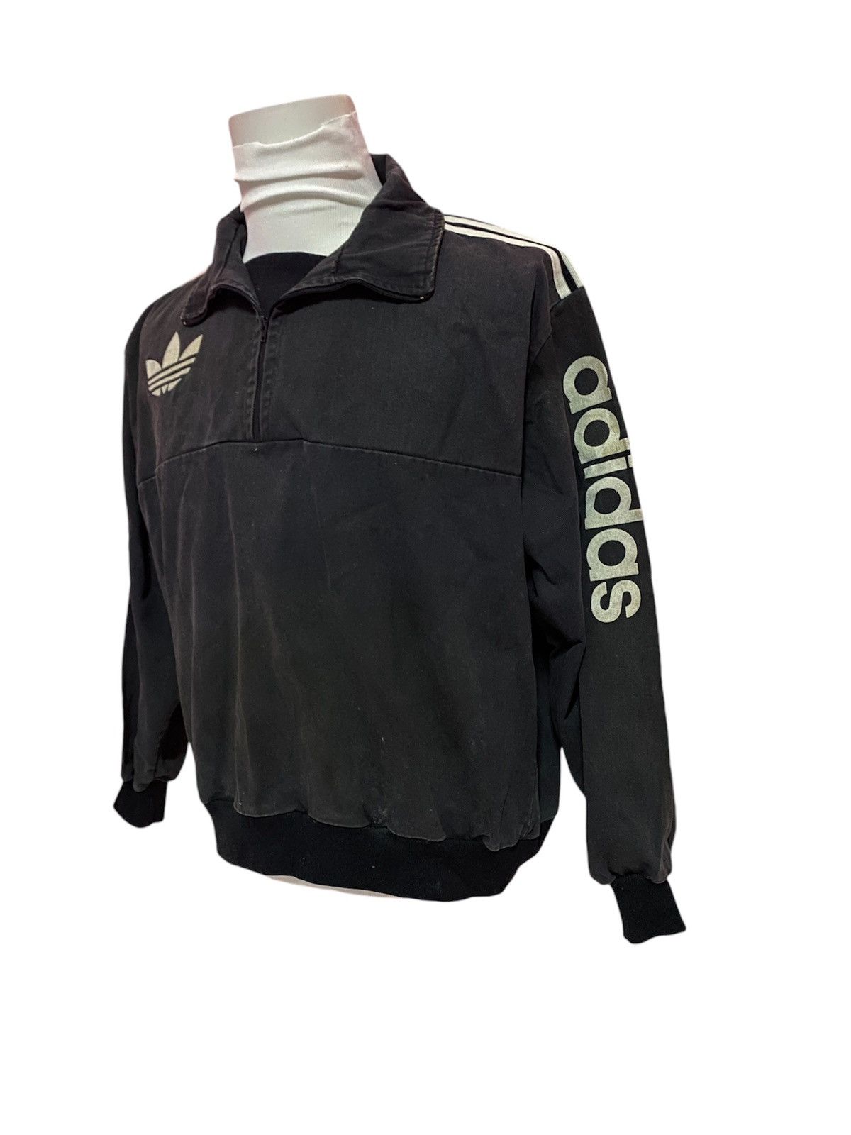 Adidas × Japanese Brand × Vintage VINTAGE 70’ Adidas half zipper Size US XL / EU 56 / 4 - 2 Thumbnail