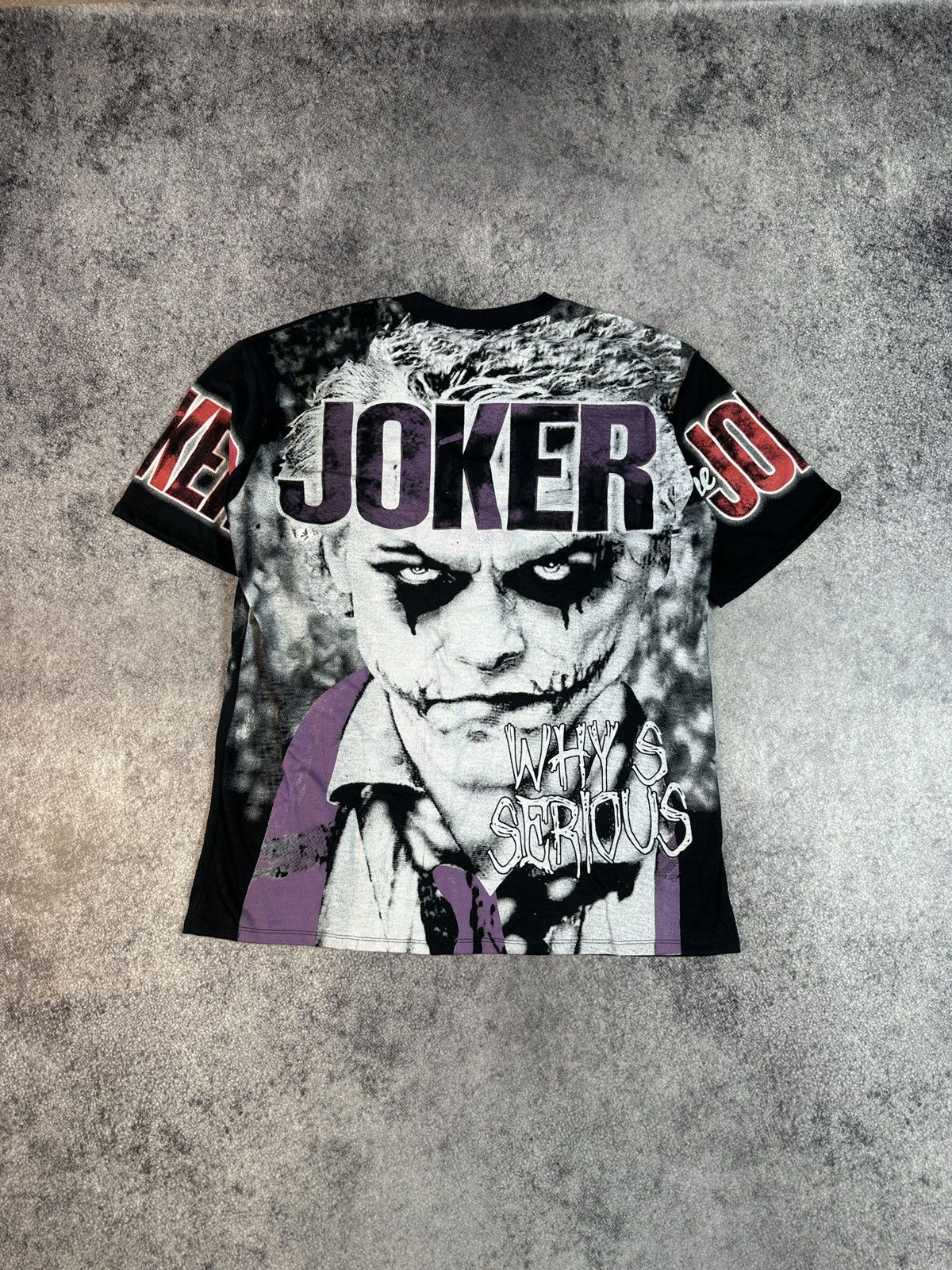 Other Vintage Joker Full Print T-shirt Art Movie Streetwear Rare L Size US L / EU 52-54 / 3 - 3 Thumbnail
