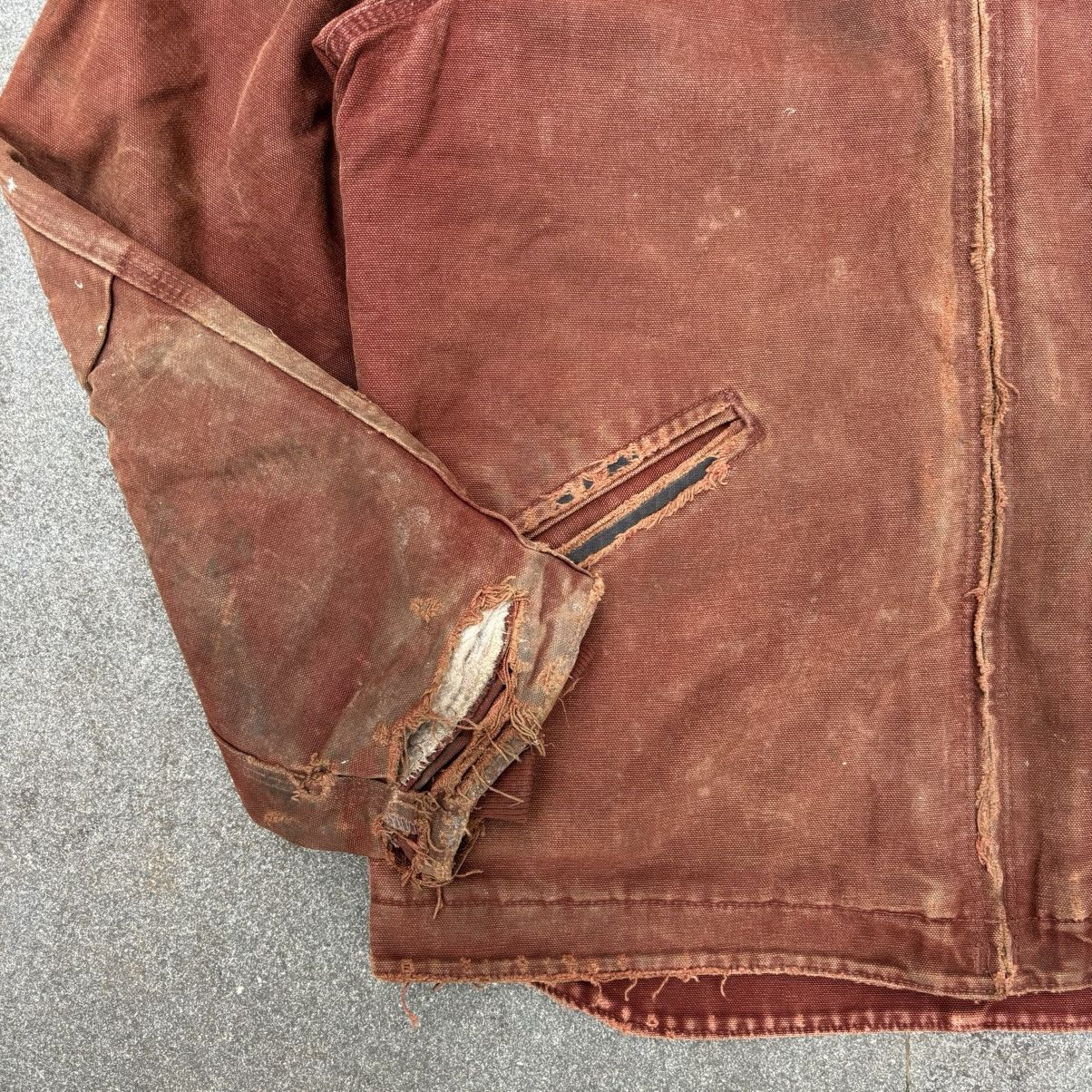 Carhartt × Vintage Rare💥Vintage Carhartt Sherpa lined hooded Jacket J141 CLY Size US M / EU 48-50 / 2 - 10 Thumbnail
