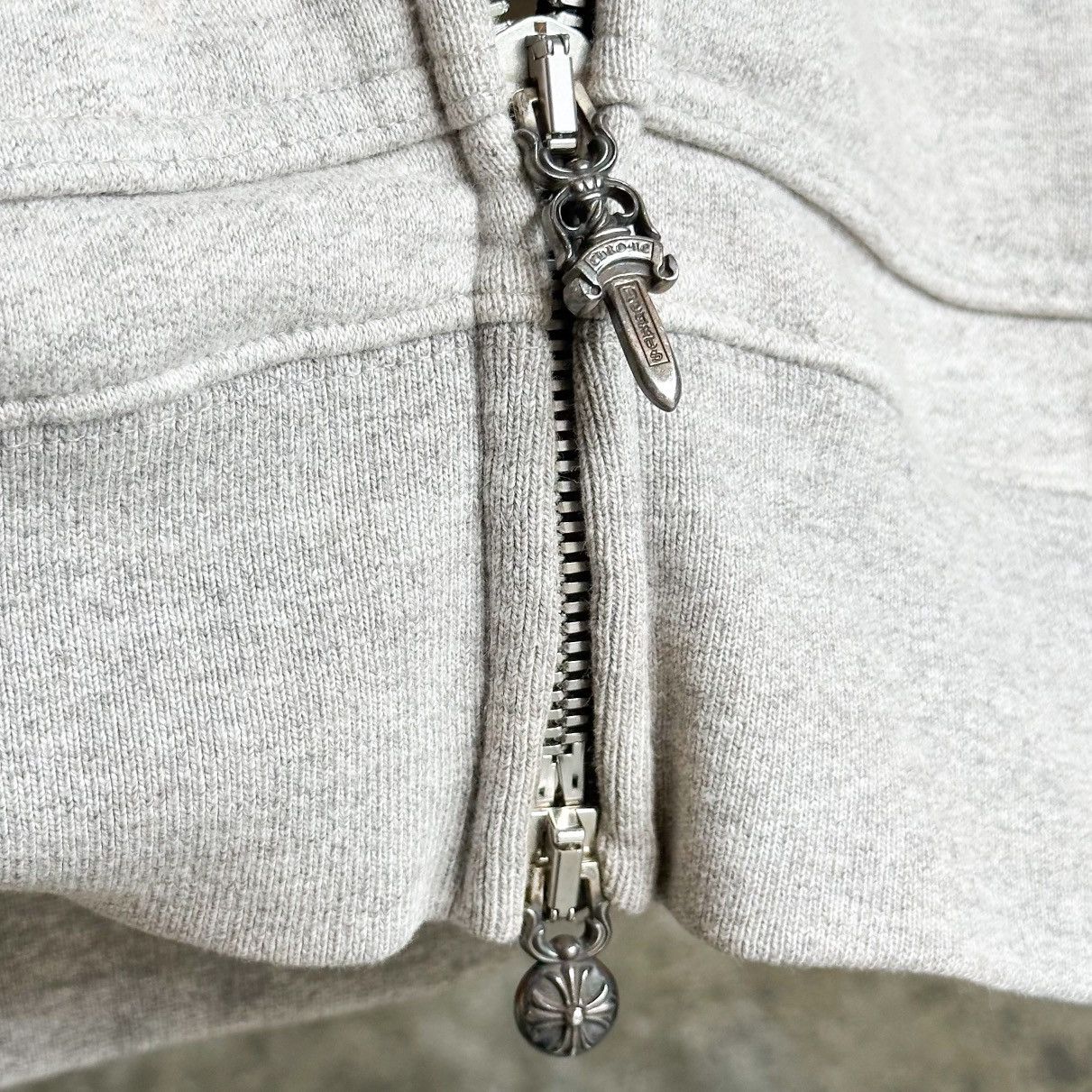 Chrome Hearts Heather Cross Patch Zip Up Hoodie Size US M / EU 48-50 / 2 - 2 Thumbnail