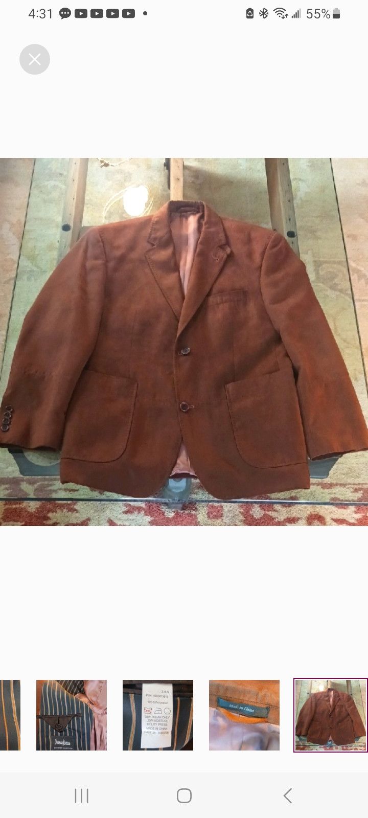 Neiman Marcus Neiman Marcus Designer Collections Brown Sports Jacket Size 38S - 1 Thumbnail