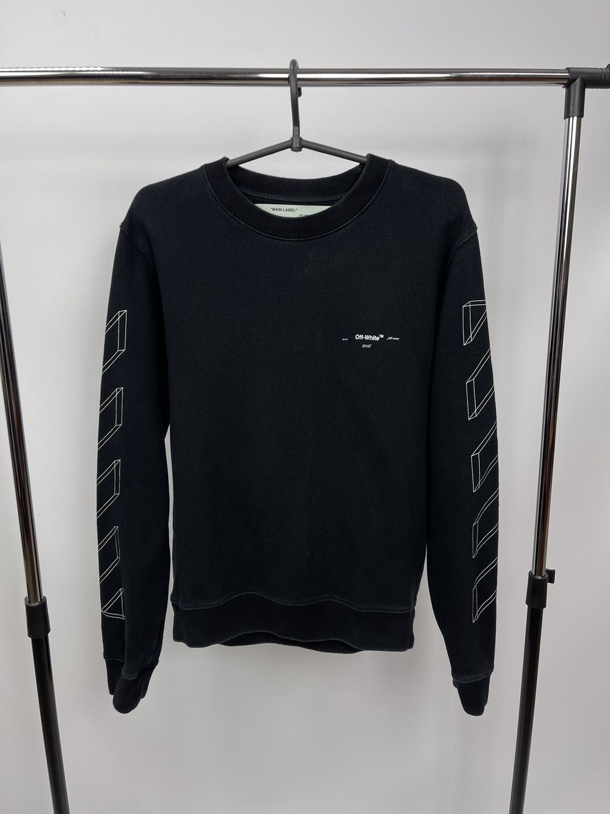 Off-White Off-White Sweatshirt Size S Black Big Logo Size US S / EU 44-46 / 1 - 2 Thumbnail