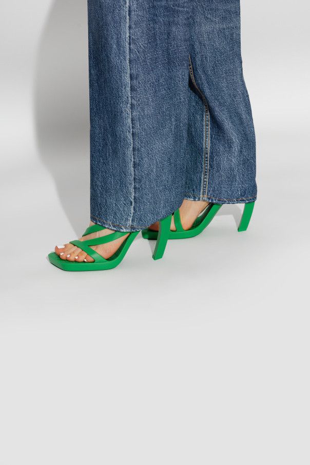 Bottega Veneta o1n1vont0924 Jimbo Slingback Sandal in Green Size US 7 / IT 37 - 2 Thumbnail