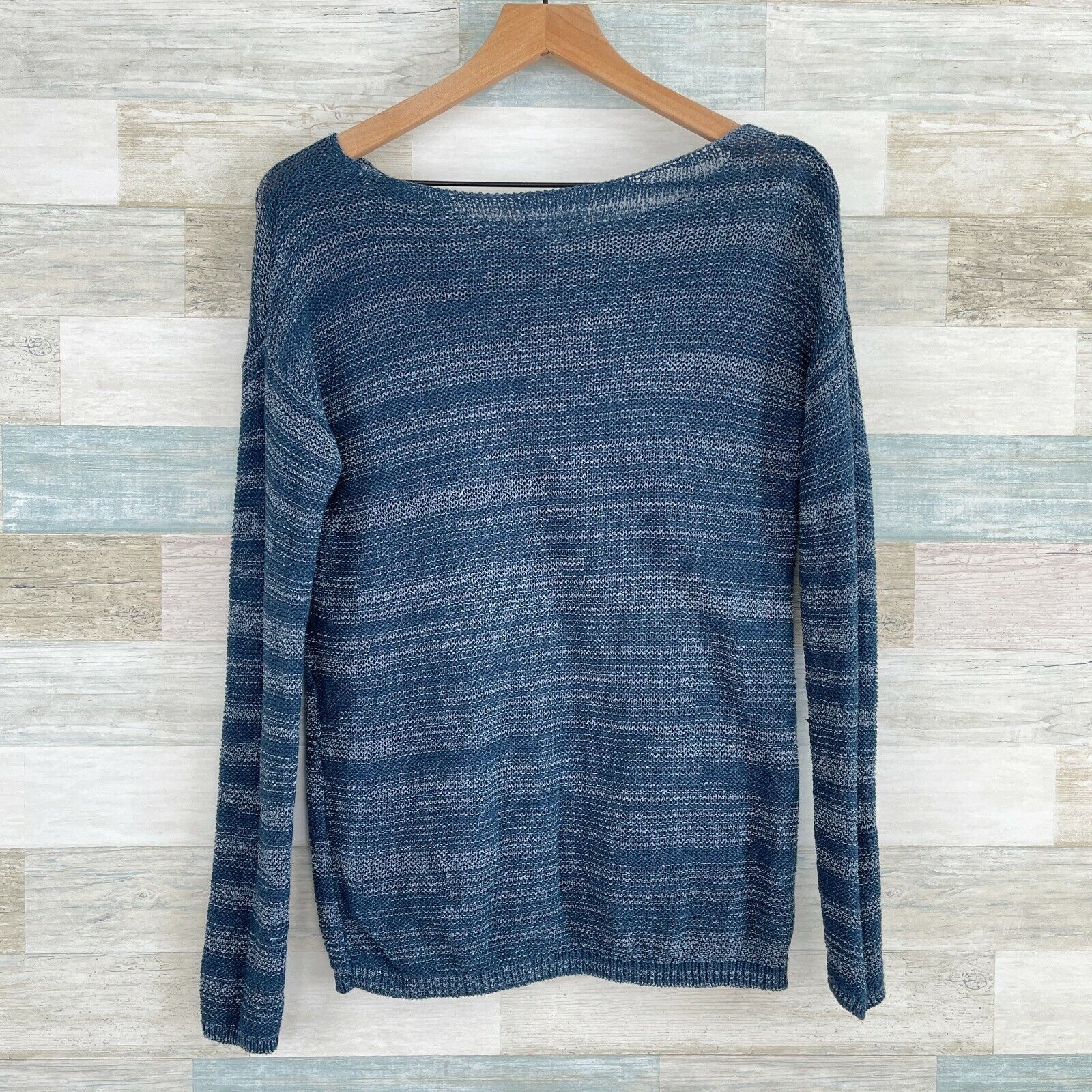 Lou & Grey Lou & Grey Spaceknit Sweater Blue Drop Shoulder Womens S Size S / US 4 / IT 40 - 3 Thumbnail