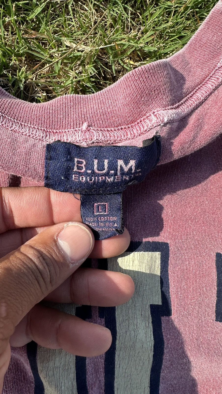 B.U.M Equipment BOXY Vintage B.U.M. EQUIPMENT T Shirt Faded Hip Hop Swag Size US L / EU 52-54 / 3 - 3 Thumbnail