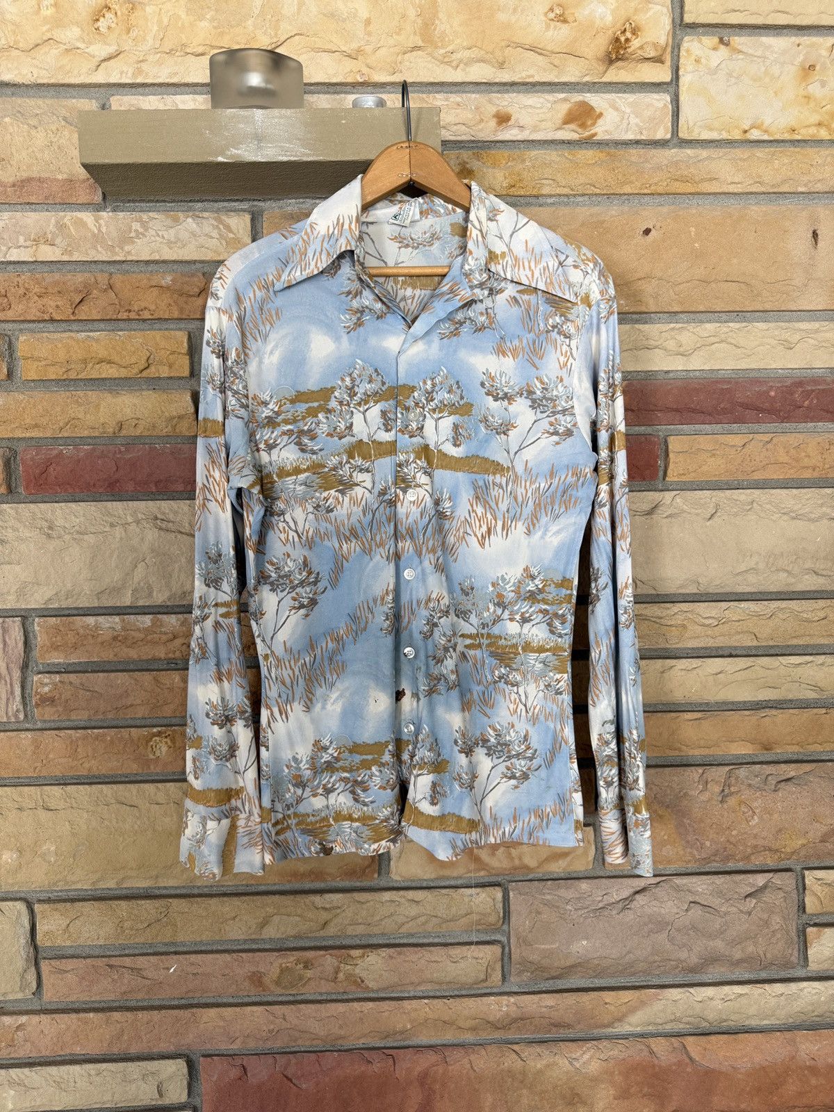 Vintage Vintage 70s Novelty Print Button Up Shirt Western Rockabilly Size US M / EU 48-50 / 2 - 1 Thumbnail