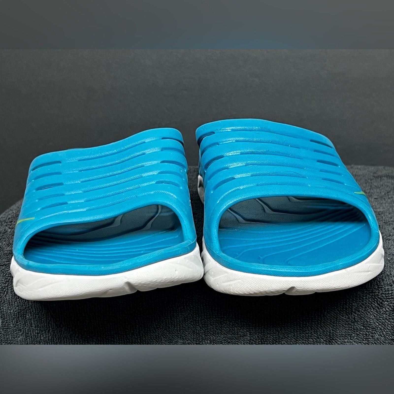 Hoka Hoka One Ora Mens Size 13 Blue Recovery Slide Sandals Size US 13 / EU 46 - 5 Thumbnail