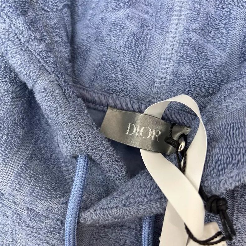 Dior Dior Haze blue towel hoodie sweatshirt Size US XXL / EU 58 / 5 - 4 Thumbnail