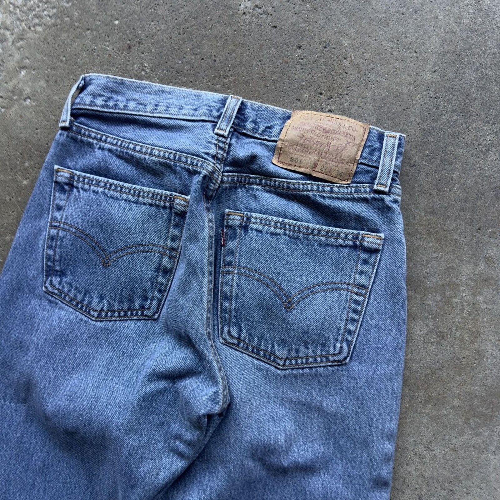Vintage 90s Women’s Levi’s 501 Jeans Made in USA ERD Grunge Size 27" / US 4 / IT 40 - 13 Thumbnail