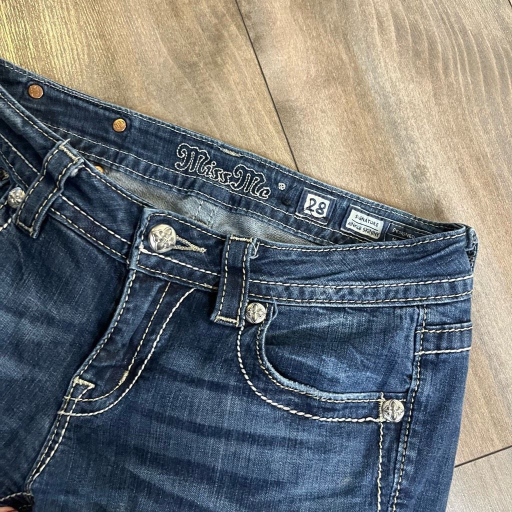 Other Miss Me Blue Denim Casual Skinny Jean Women 28 Size 28" / US 6 / IT 42 - 3 Thumbnail