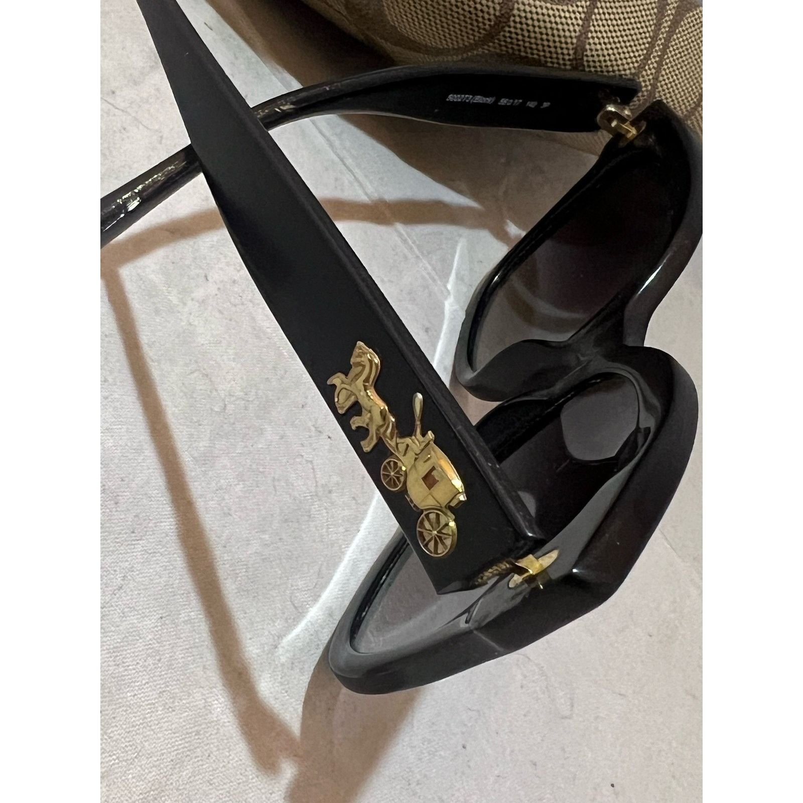 Coach Coach HC 8264 L1083 5002T3 Black Gold Cat Eye Frames Size ONE SIZE - 2 Thumbnail