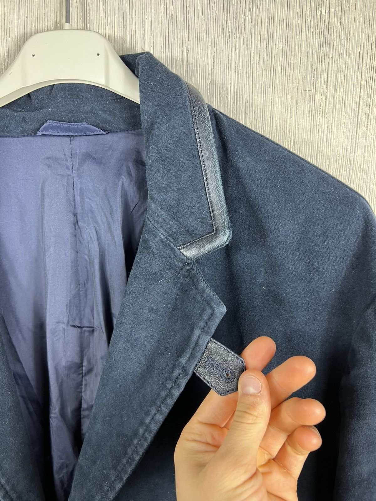 Versace Versace collection classic navy blazer jacket leather luxury Size US L / EU 52-54 / 3 - 9 Thumbnail