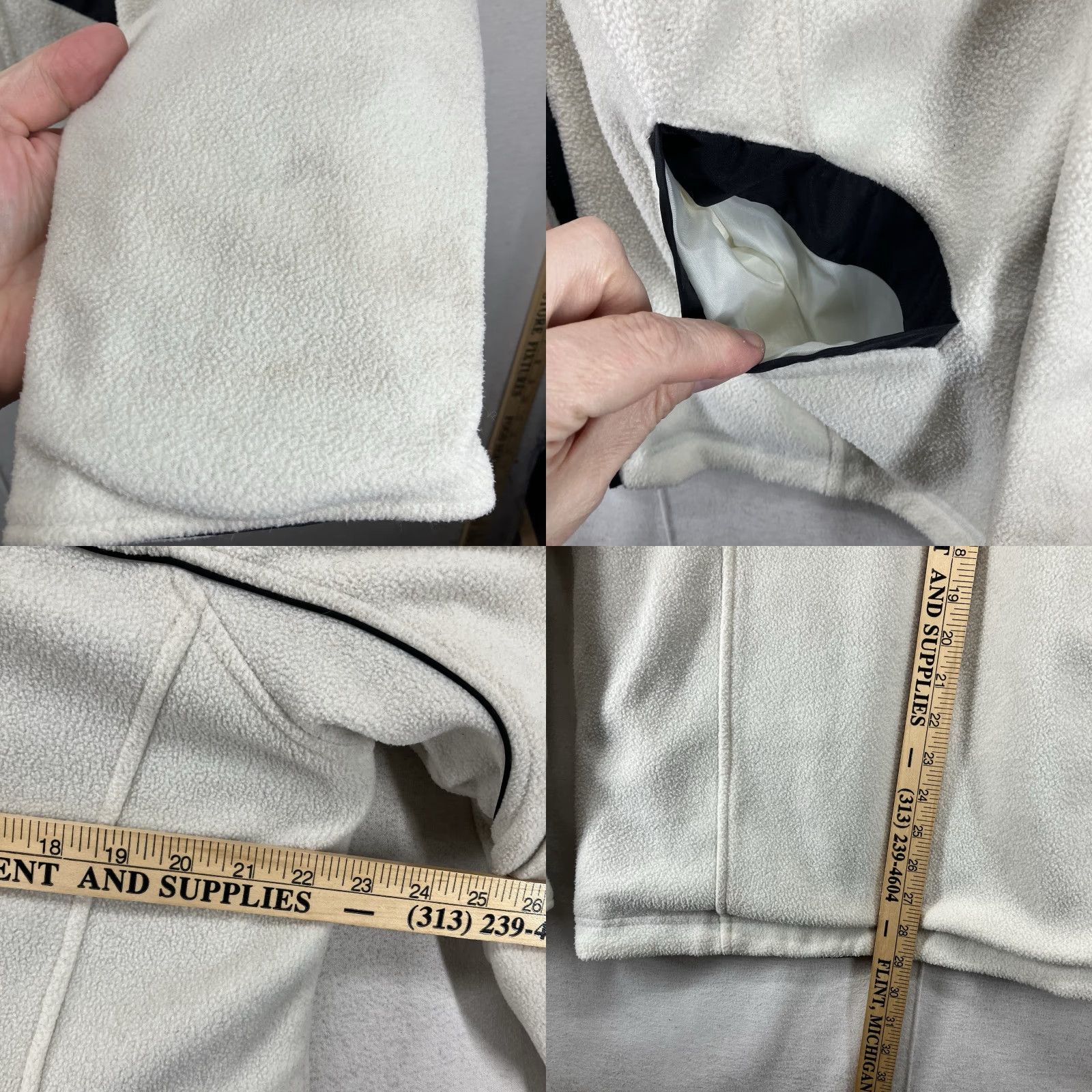 Free Country Free Country Women's Reversible Hooded Jacket Black White Fleece Full Zip Large Womens Size L / US 10 / IT 46 - 10 Thumbnail