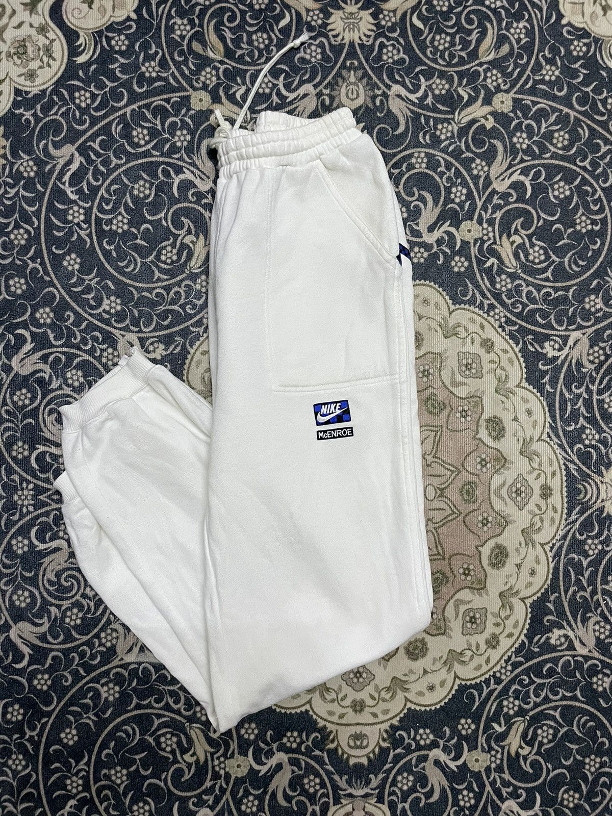 Nike × Vintage VTG 80’s Nike McEnroe White Sweatpants Size US 27 - 1 Thumbnail