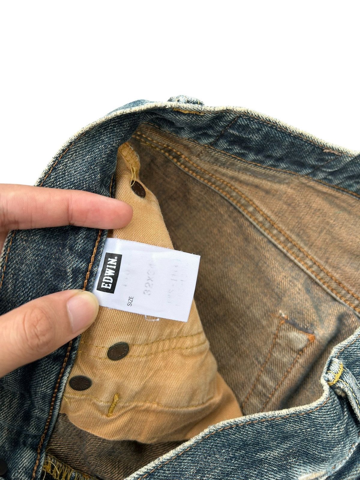 Kapital Vintage Edwin 505 Selvedge Rusty Baggy Distressed Denim jean Size US 32 / EU 48 - 7 Thumbnail
