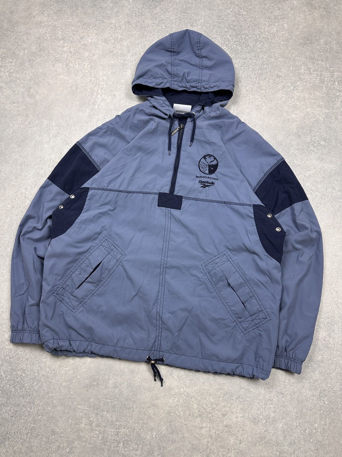 Reebok × Vintage Vintage Reebok Jacket 1/3 zip center logo Size US XL / EU 56 / 4 - 7 Thumbnail