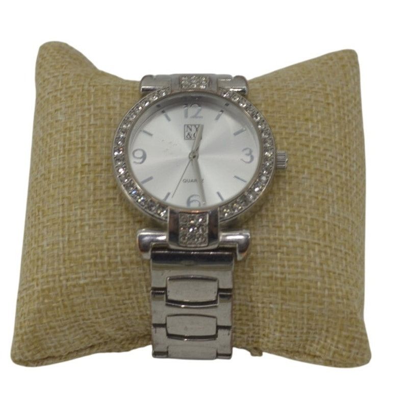 Other NY&C Stainless Steel Womens Analog Rhinestone Watch Silver Size ONE SIZE - 1 Thumbnail