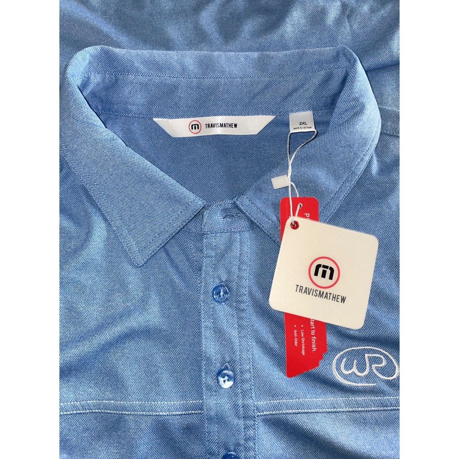TravisMathew Travis Mathew Prestige 777 Player Special Light Blue Golf Polo 2XL NWT Size US XXL / EU 58 / 5 - 5 Thumbnail