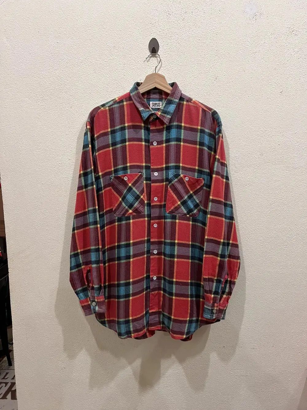 Surplus Research Surplus Plaid Tartan Flannel Shirt 👕 Size US M / EU 48-50 / 2 - 2 Thumbnail