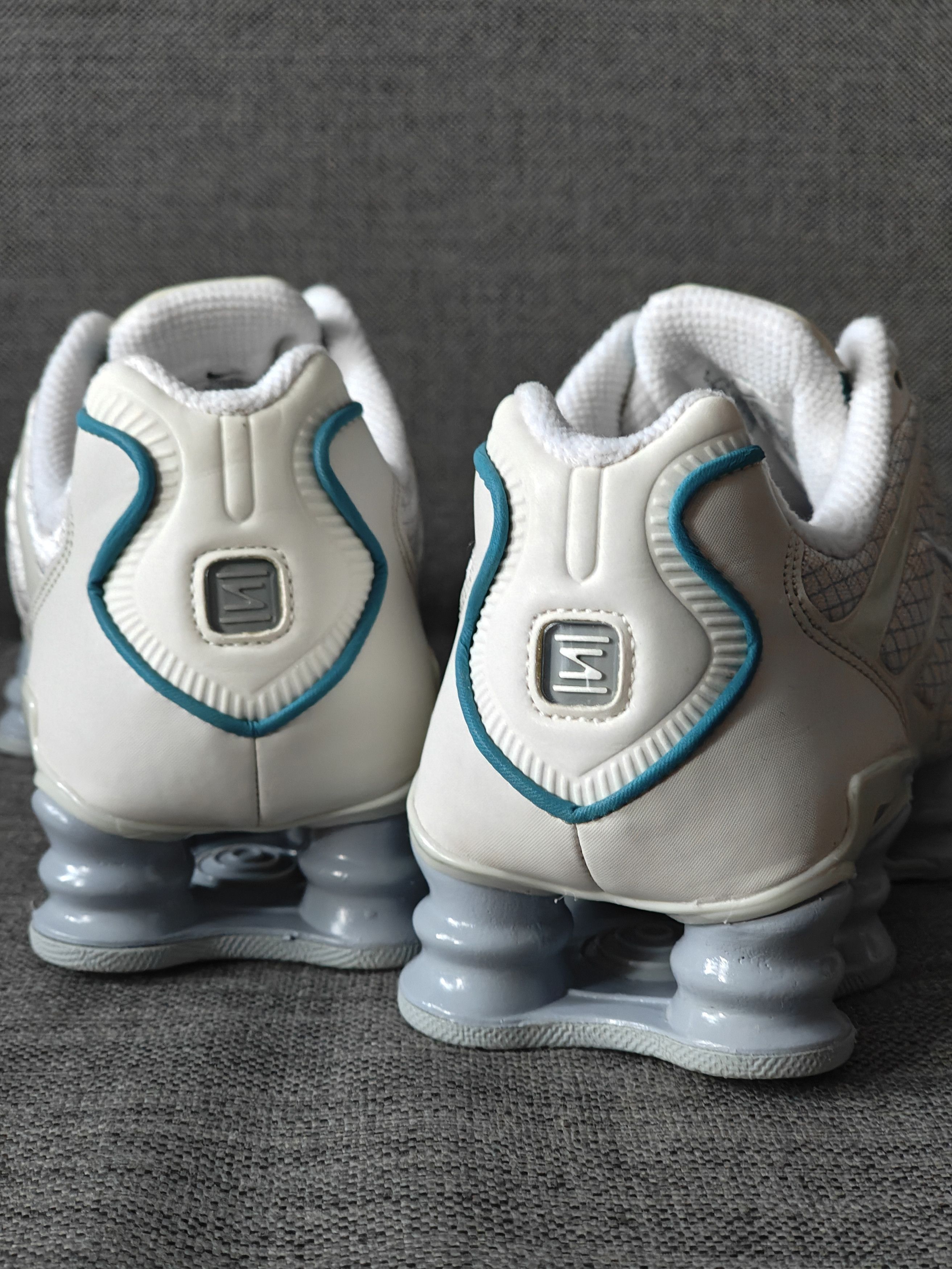 Nike × Vintage 2019 Nike Shox TL "Light Bone" 42.5 Creamy White Grey Blue Size US 9 / EU 42 - 4 Thumbnail