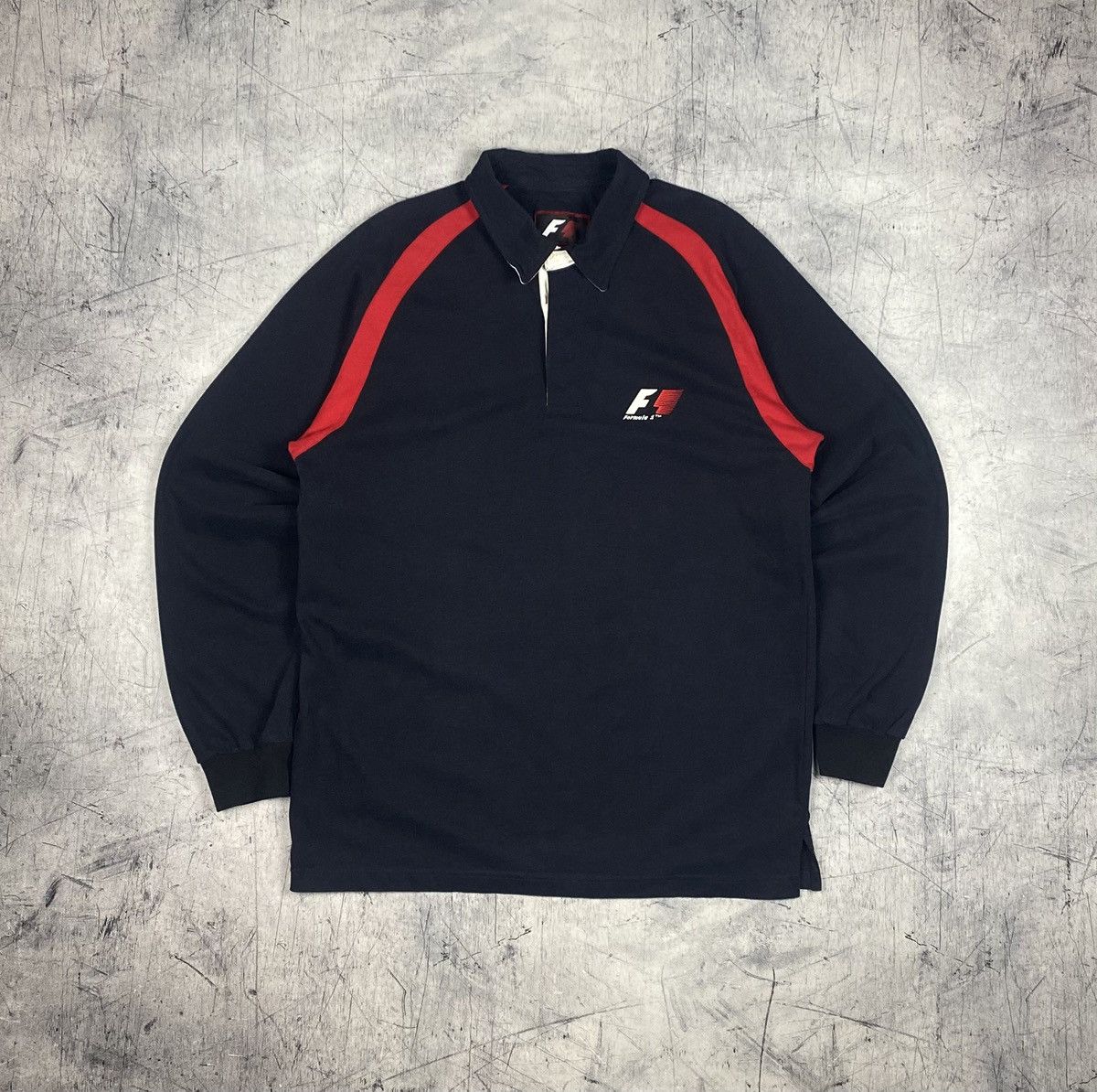 Formula 1 Vintage F1 Formula 1 Racing Team Long Sleeve Polo Shirt Size US XL / EU 56 / 4 - 2 Thumbnail