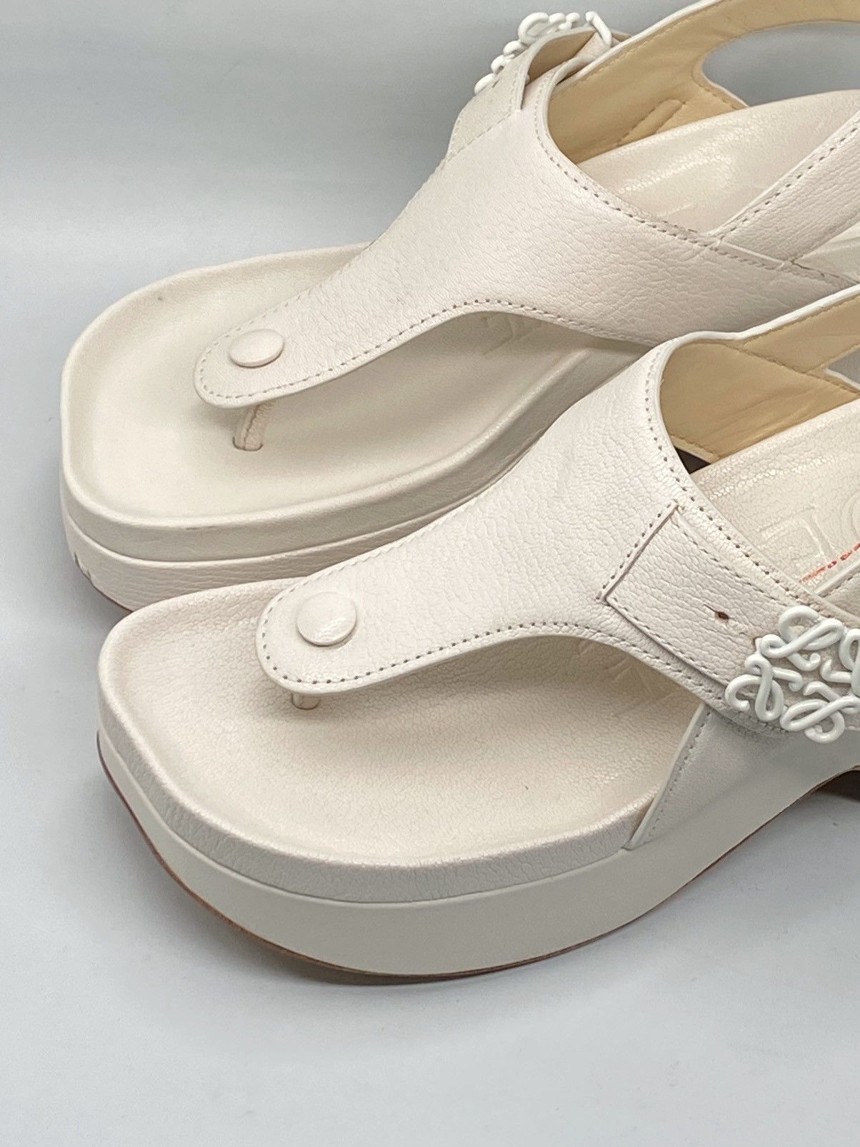 Loewe Loewe Ease leather platform thong sandals size 38 Size US 8 / IT 38 - 6 Thumbnail