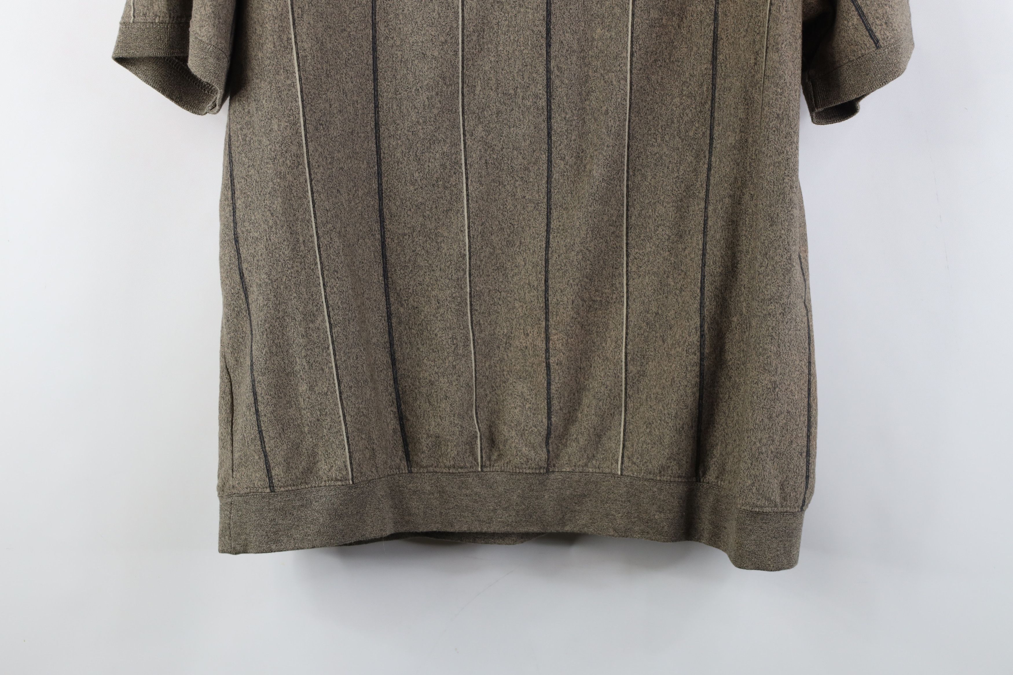 Vintage Vintage 90s Streetwear Striped Knit Pullover Polo Earth Tone Size US L / EU 52-54 / 3 - 13 Thumbnail