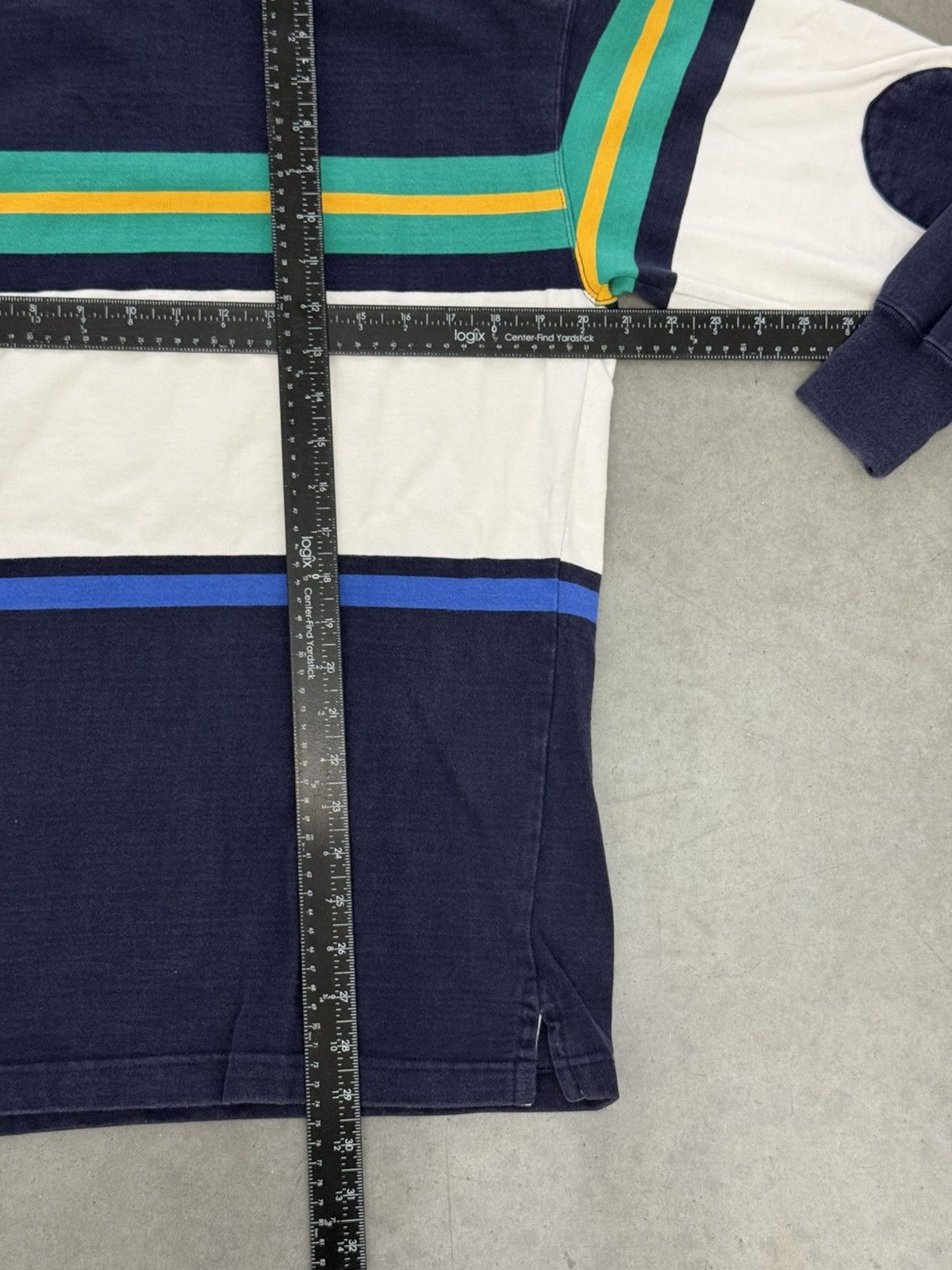 Polo Ralph Lauren Club Room Polo Paded Rugby Long Sleeve Navy Vintage Crest 90 Size US M / EU 48-50 / 2 - 6 Thumbnail