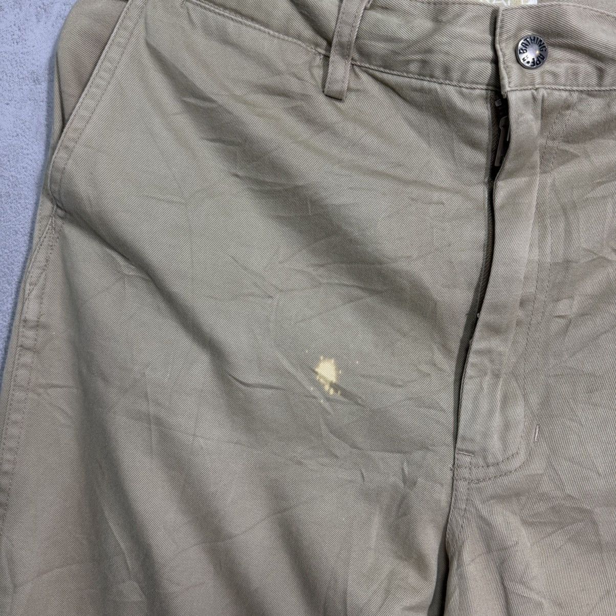 Bape BAPE Vintage Script Logo Chino Pants - Khaki/Tan - Size M Size US 31 - 8 Thumbnail