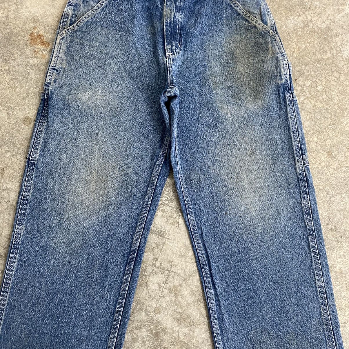 Carhartt Vintage Carhartt Faded Blue Carpenter Work Denim Jeans Size US 30 / EU 46 - 6 Thumbnail