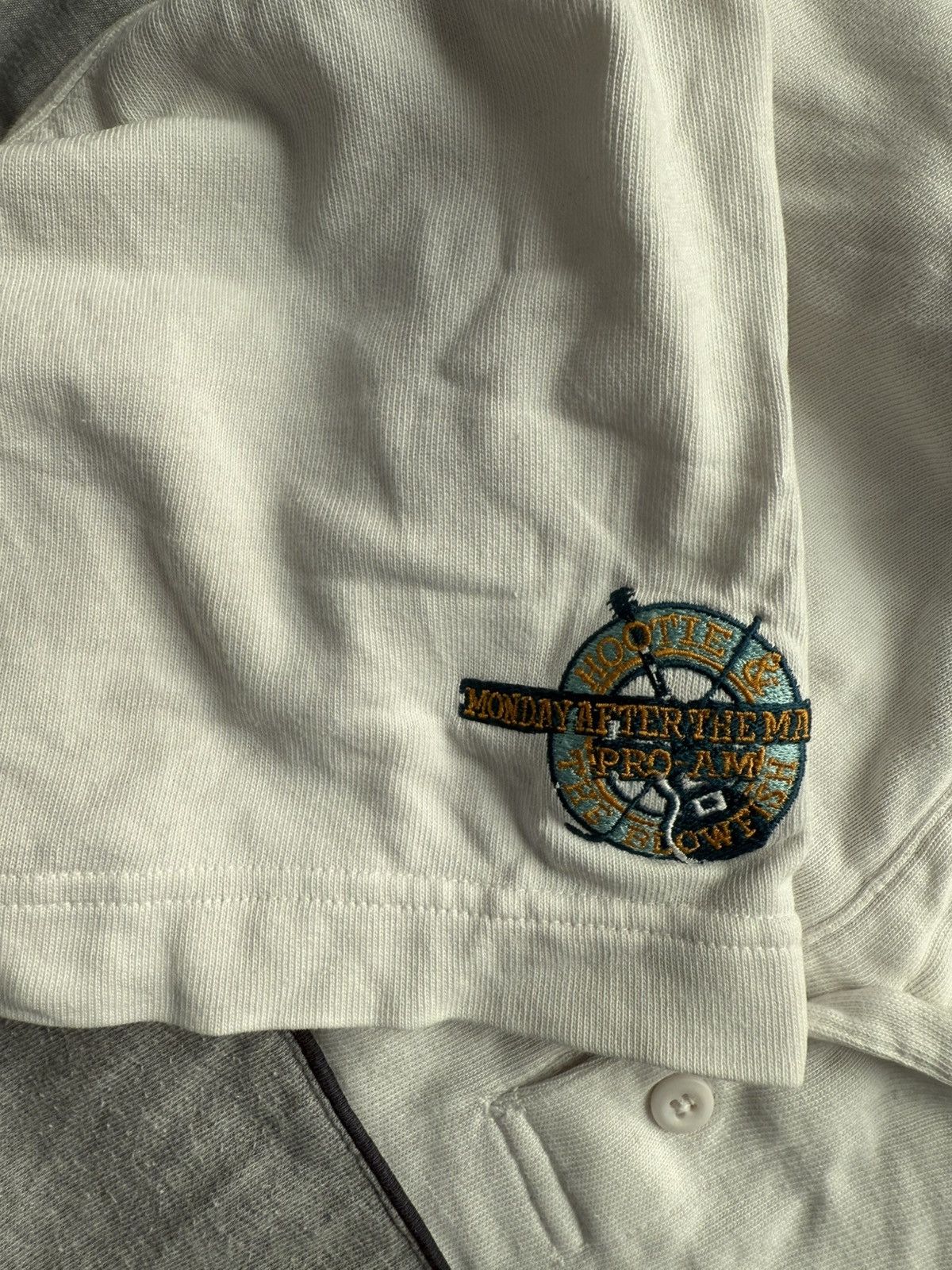 Gap Gap grey and white polo shirt with embroidery Size US M / EU 48-50 / 2 - 3 Thumbnail