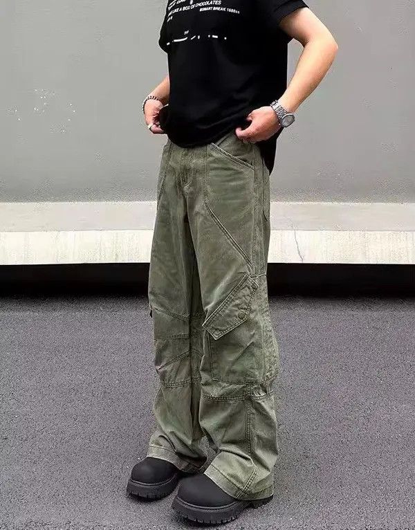 Vintage Arisawa x Ruuko Multi Pockets Army Green Cargo Pant Size US 32 / EU 48 - 1 Thumbnail