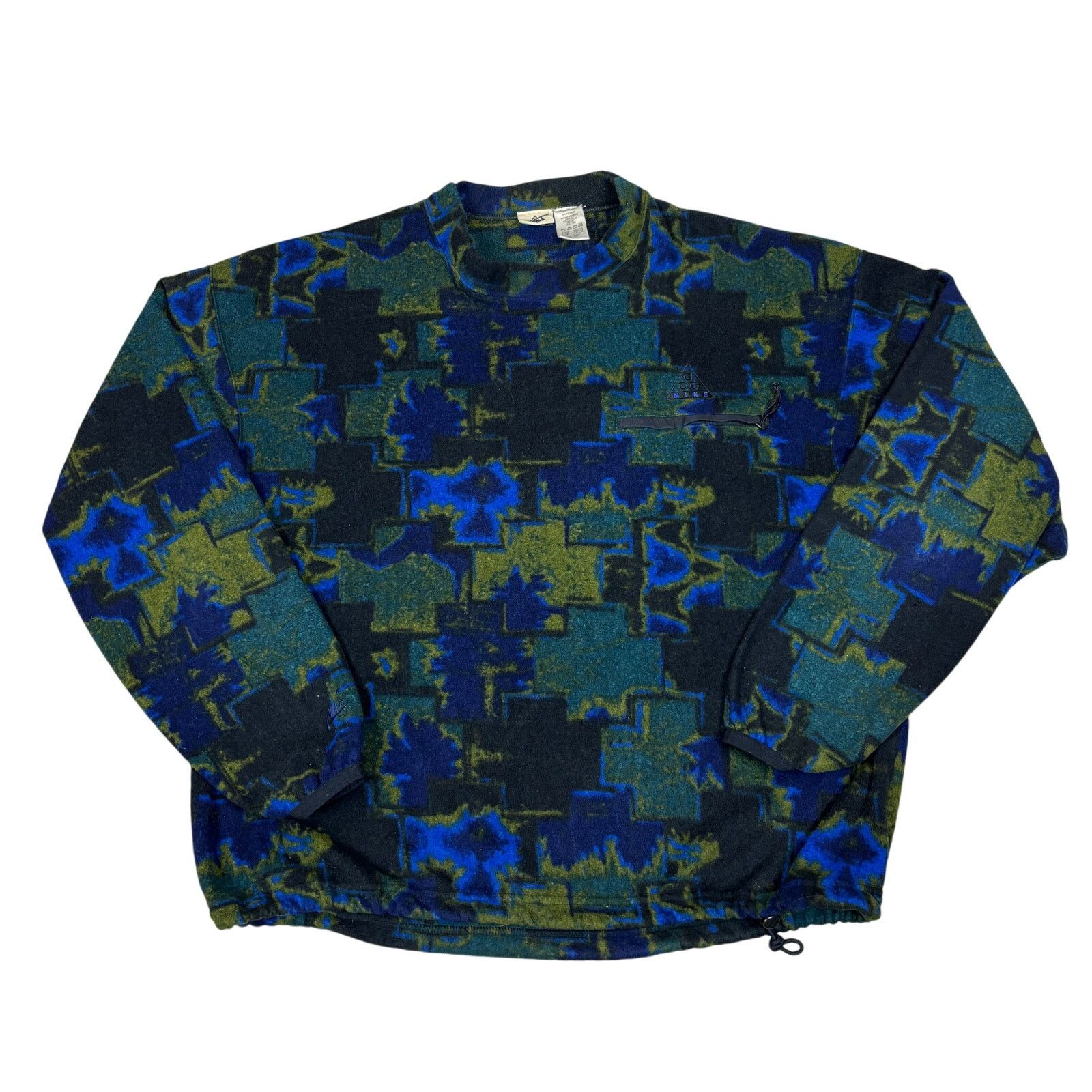 Nike Vintage Nike ACG Geometric AOP Fleece Pullover Men's M Size US M / EU 48-50 / 2 - 1 Thumbnail